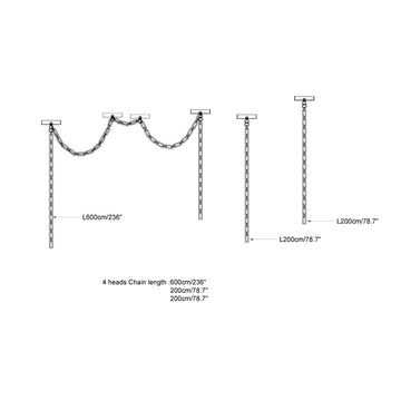 Figure Spanish Chain Alabaster Chandelier — Dimension drawings 7