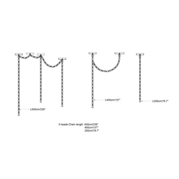 Figure Spanish Chain Alabaster Chandelier — Dimension drawings 8