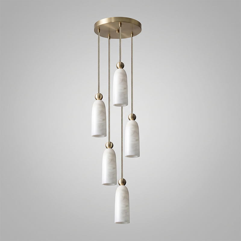 Figure Spanish Alabaster Pendant Light