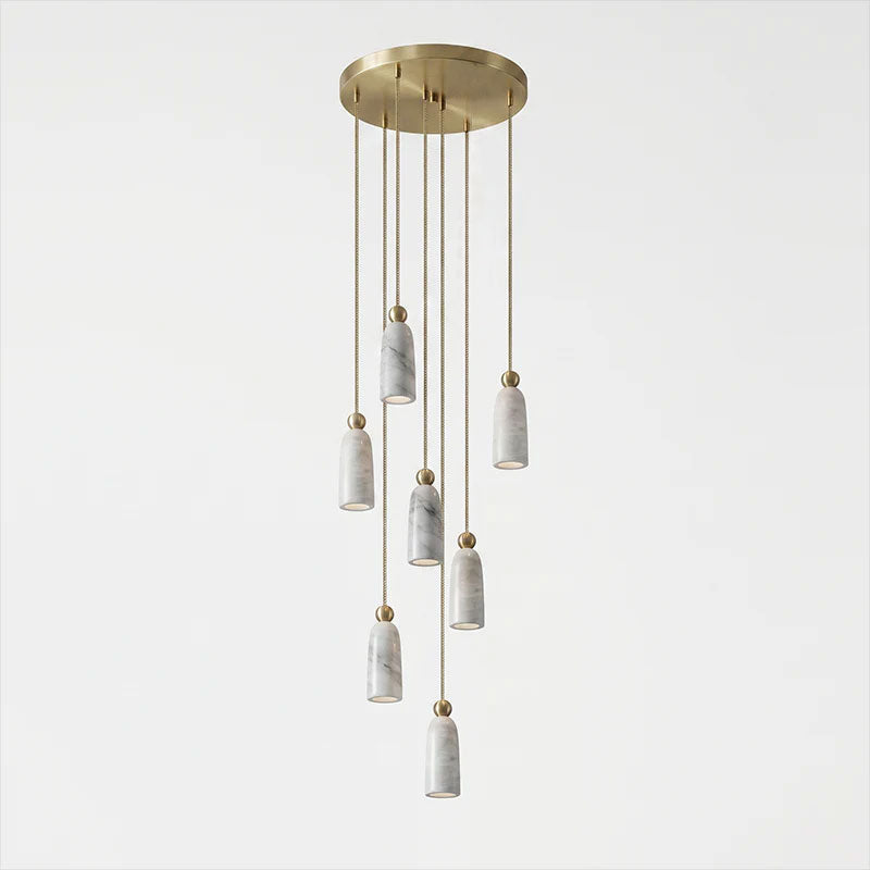 Figure Spanish Alabaster Pendant Light