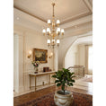 Load image into Gallery viewer, Abrahamson Shaded Tiered Chandelier
