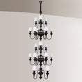 Load image into Gallery viewer, Abrahamson Shaded Tiered Chandelier
