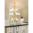 Load image into Gallery viewer, Abrahamson Shaded Tiered Chandelier
