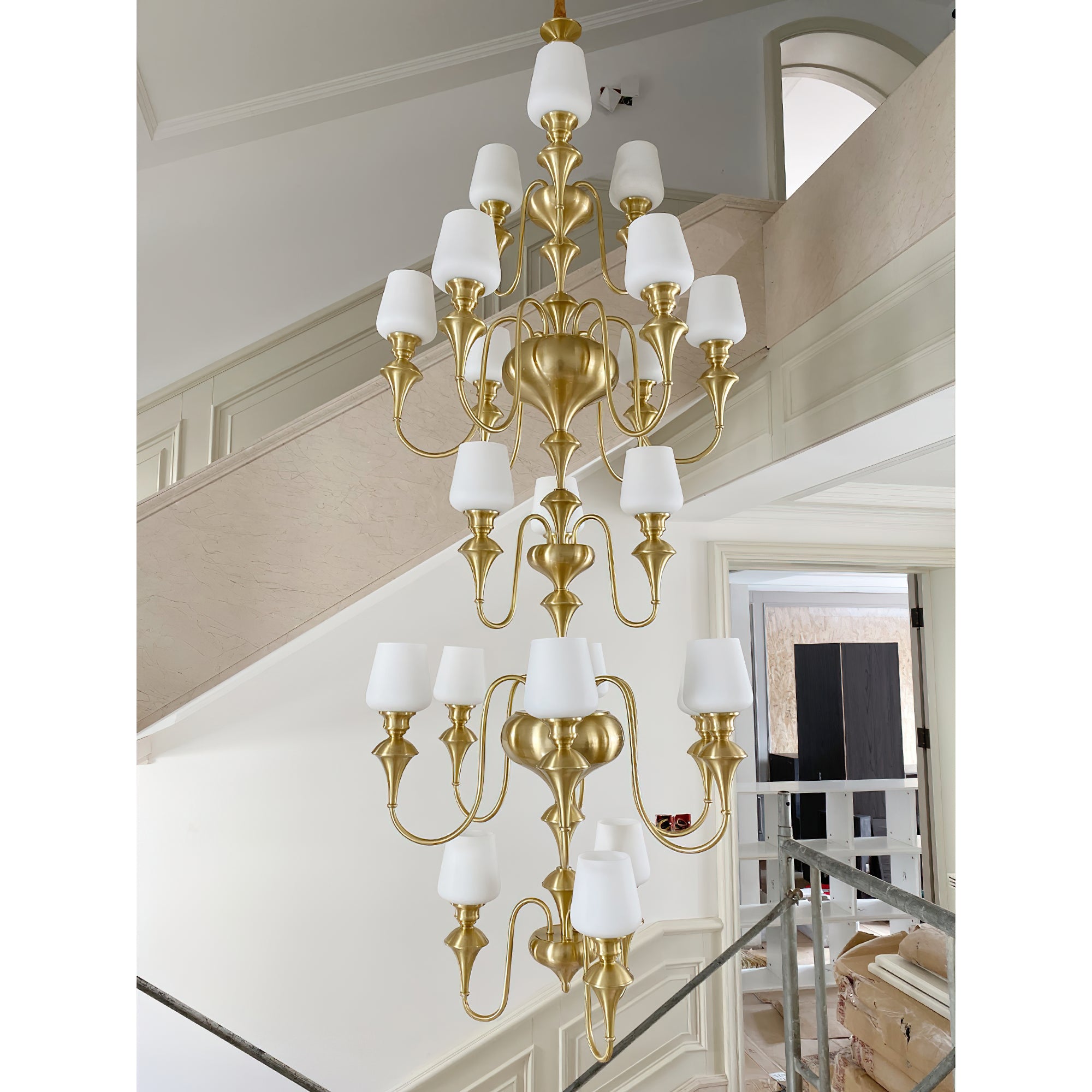 Abrahamson Shaded Tiered Chandelier