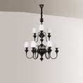 Load image into Gallery viewer, Abrahamson Shaded Tiered Chandelier
