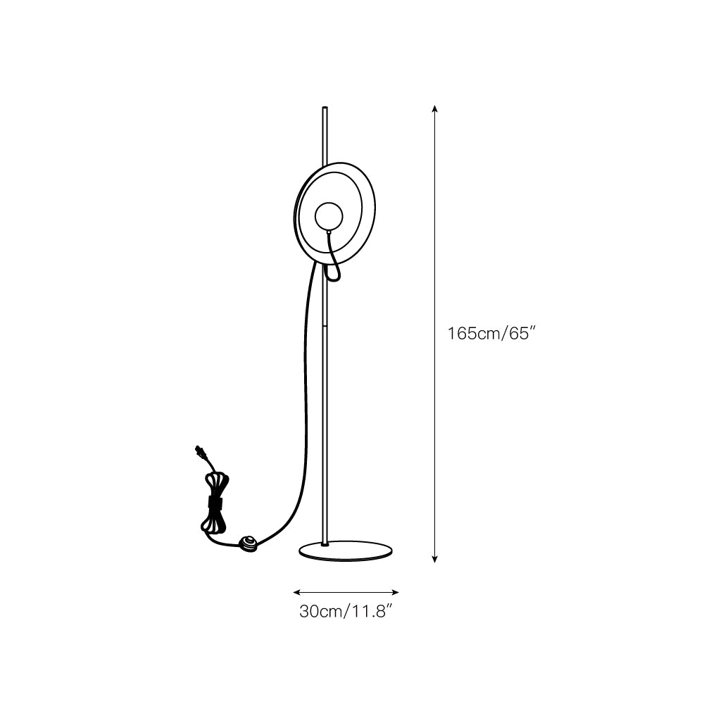 Acoustic Disc Floor Lamp