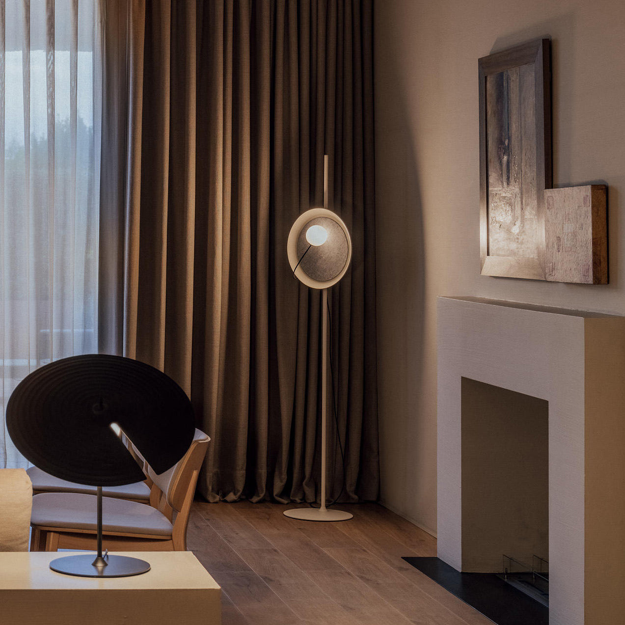 Acoustic Disc Floor Lamp