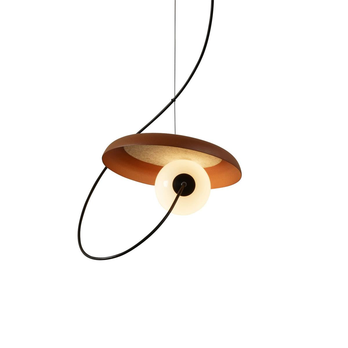 Lampe à suspension à disque acoustique