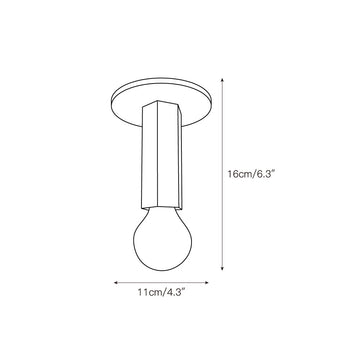 Adams Flush Mount Ceiling Lamp – detail 3 — Dimension drawings 1