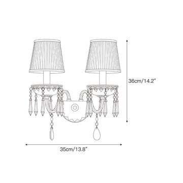 Adara Wall Sconce – detail 3 — Dimension drawings 1