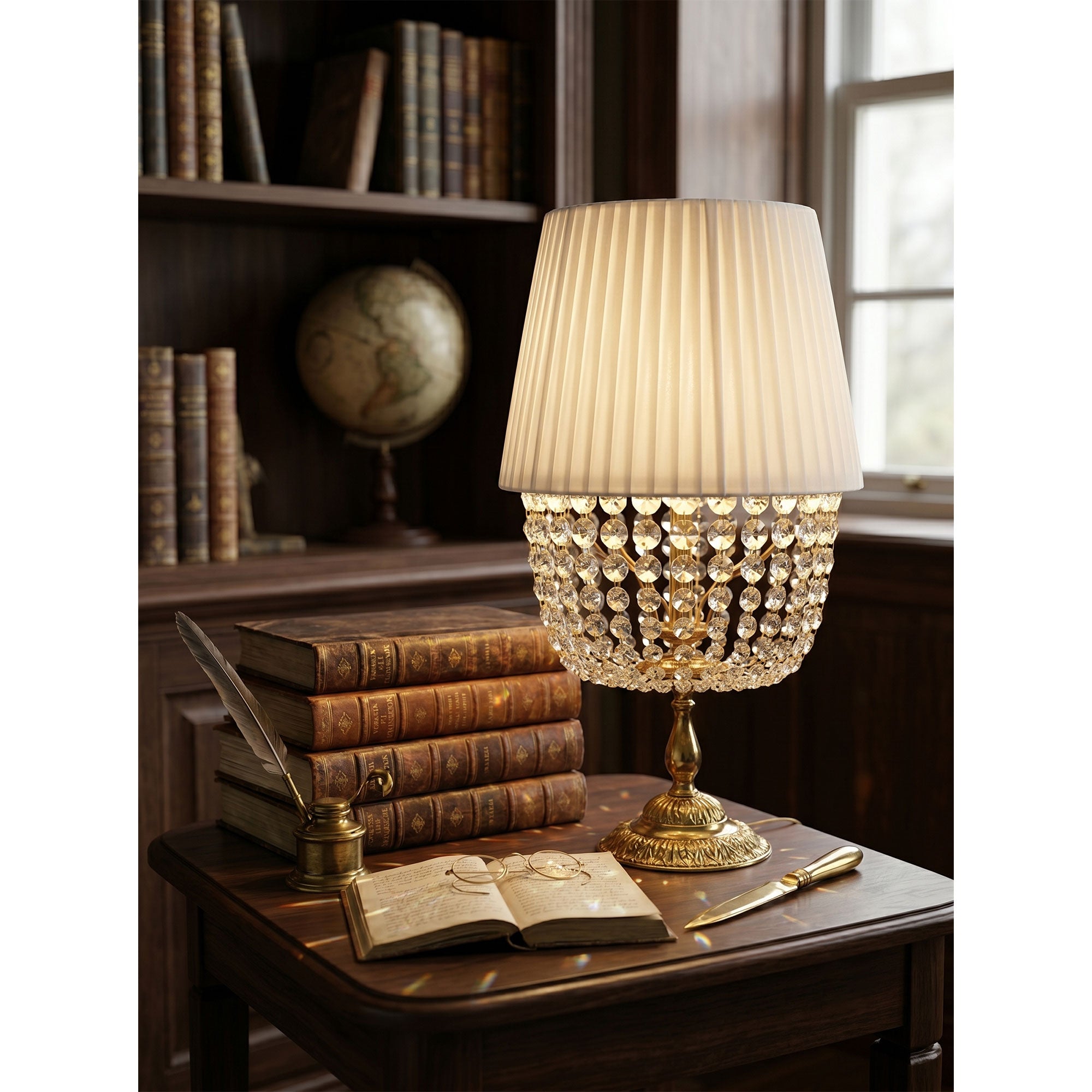 Adelia Crystal Table Lamp
