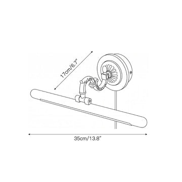 Adjustable Picture Plug-in Wall Sconce – detail 3 — Dimension drawings 1