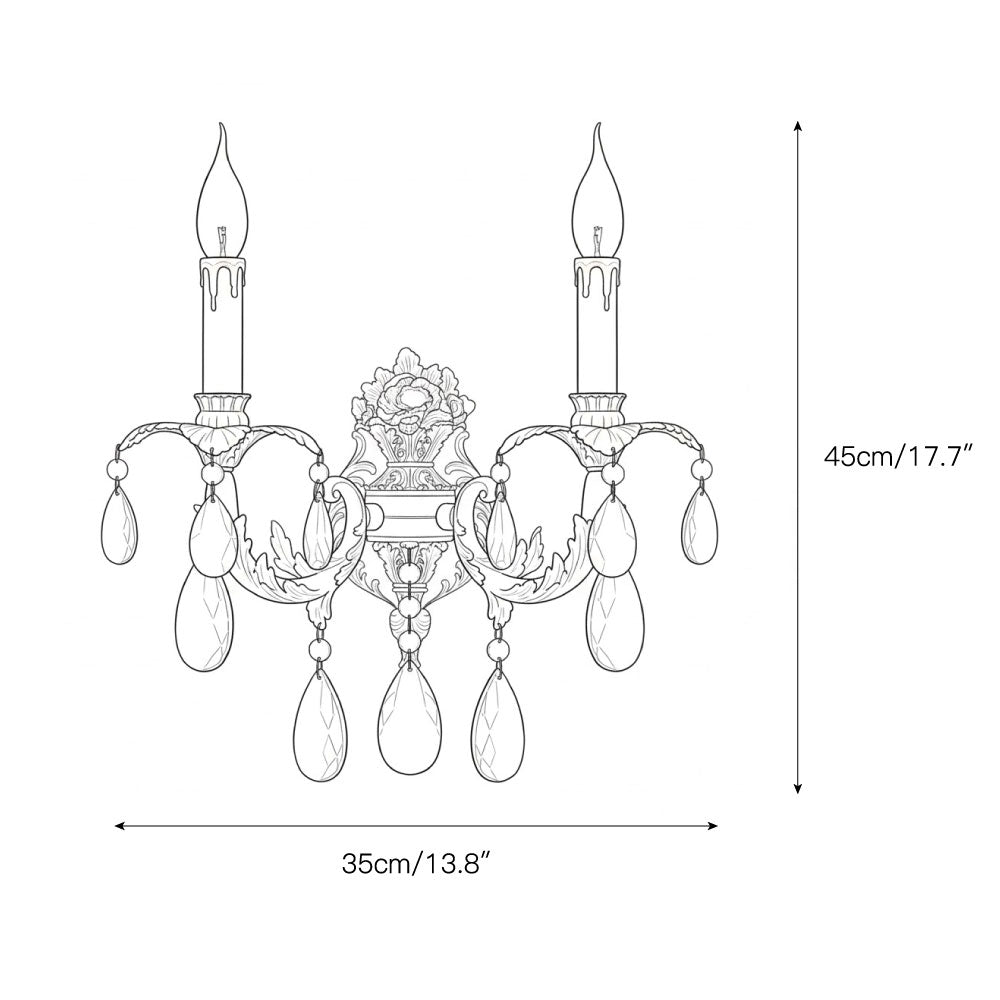 Adriana Brass Wall Lamp