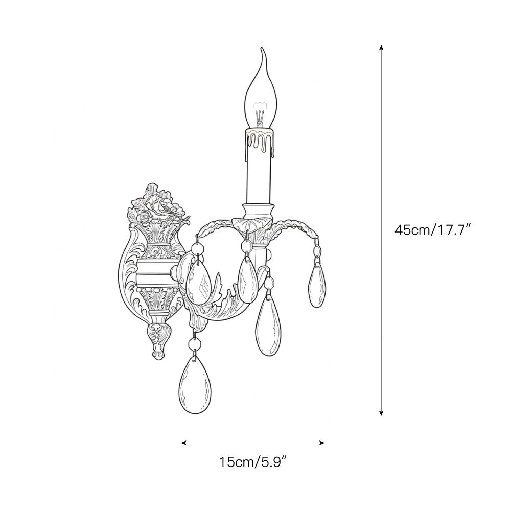 Adriana Brass Wall Lamp