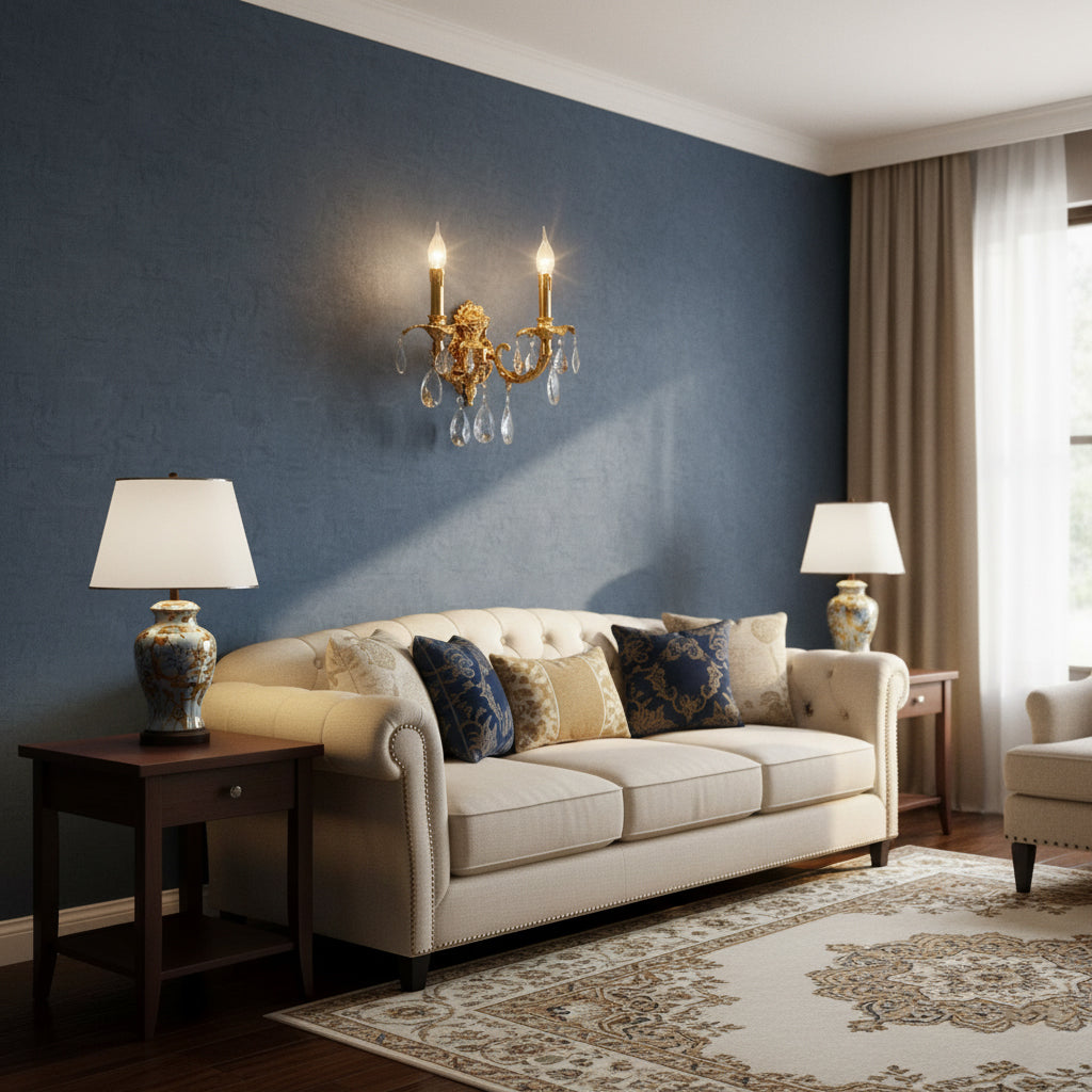 Adriana Brass Wall Lamp