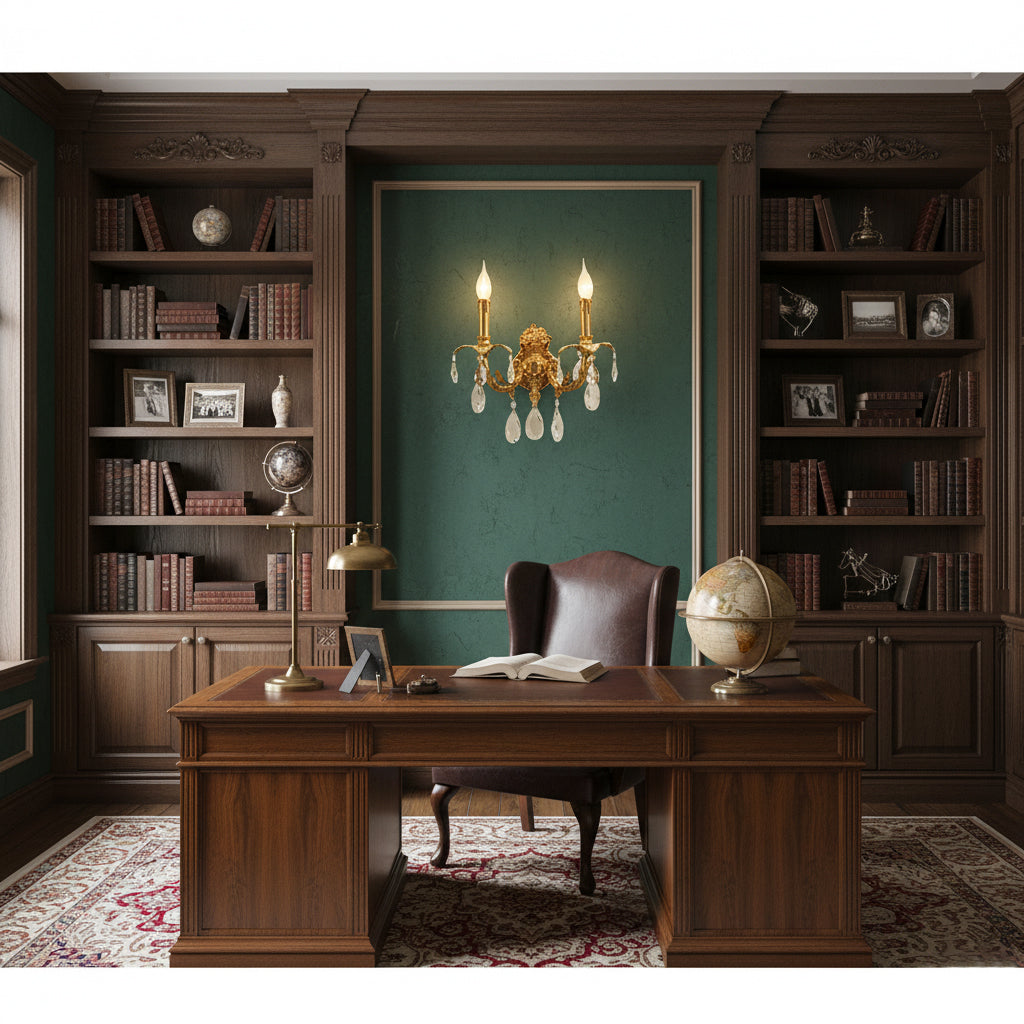 Adriana Brass Wall Lamp