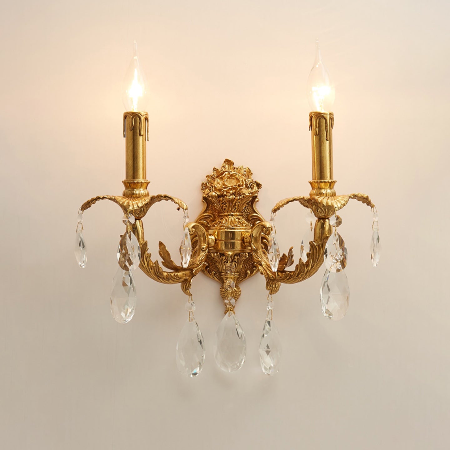 Adriana Brass Wall Lamp