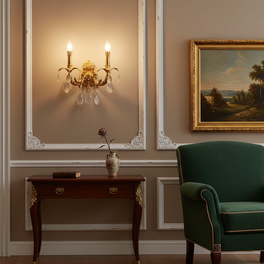 Adriana Brass Wall Lamp