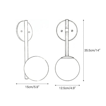 Adrion Wall Lamp – detail 3 — Dimension drawings 1