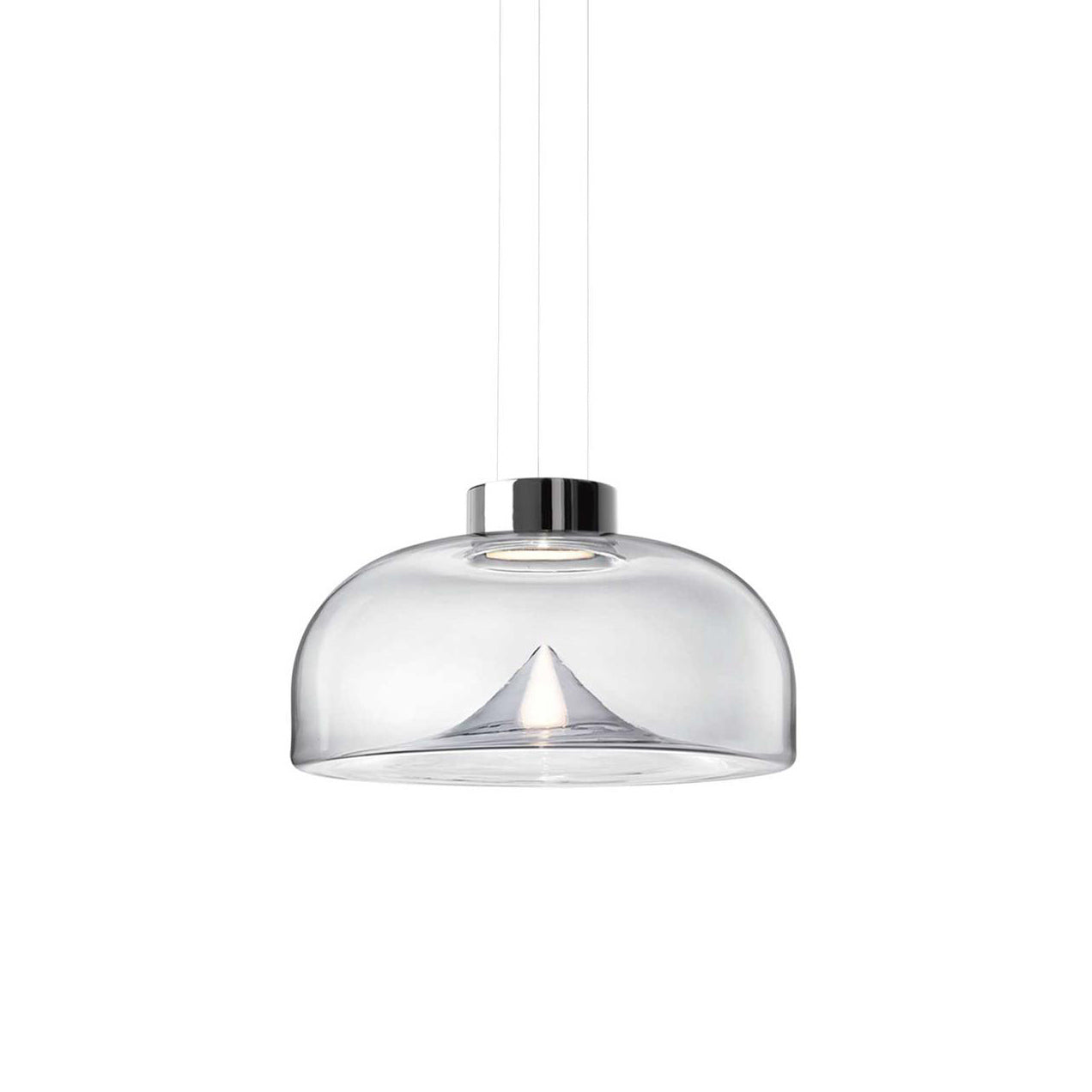 Lampe à suspension en verre Aella