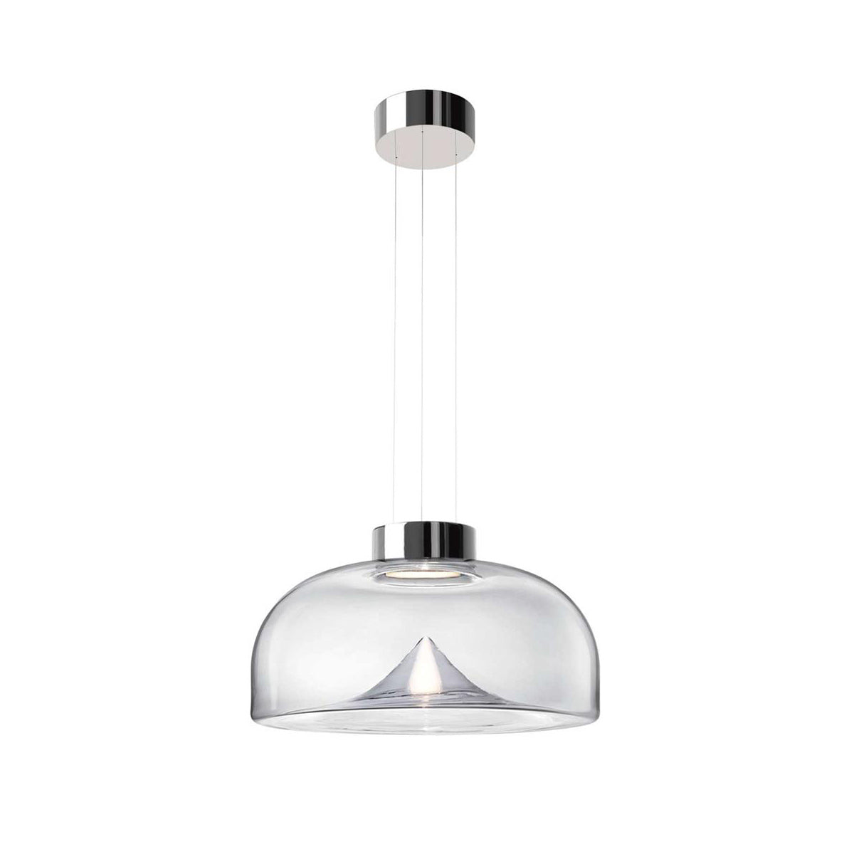 Lampe à suspension en verre Aella