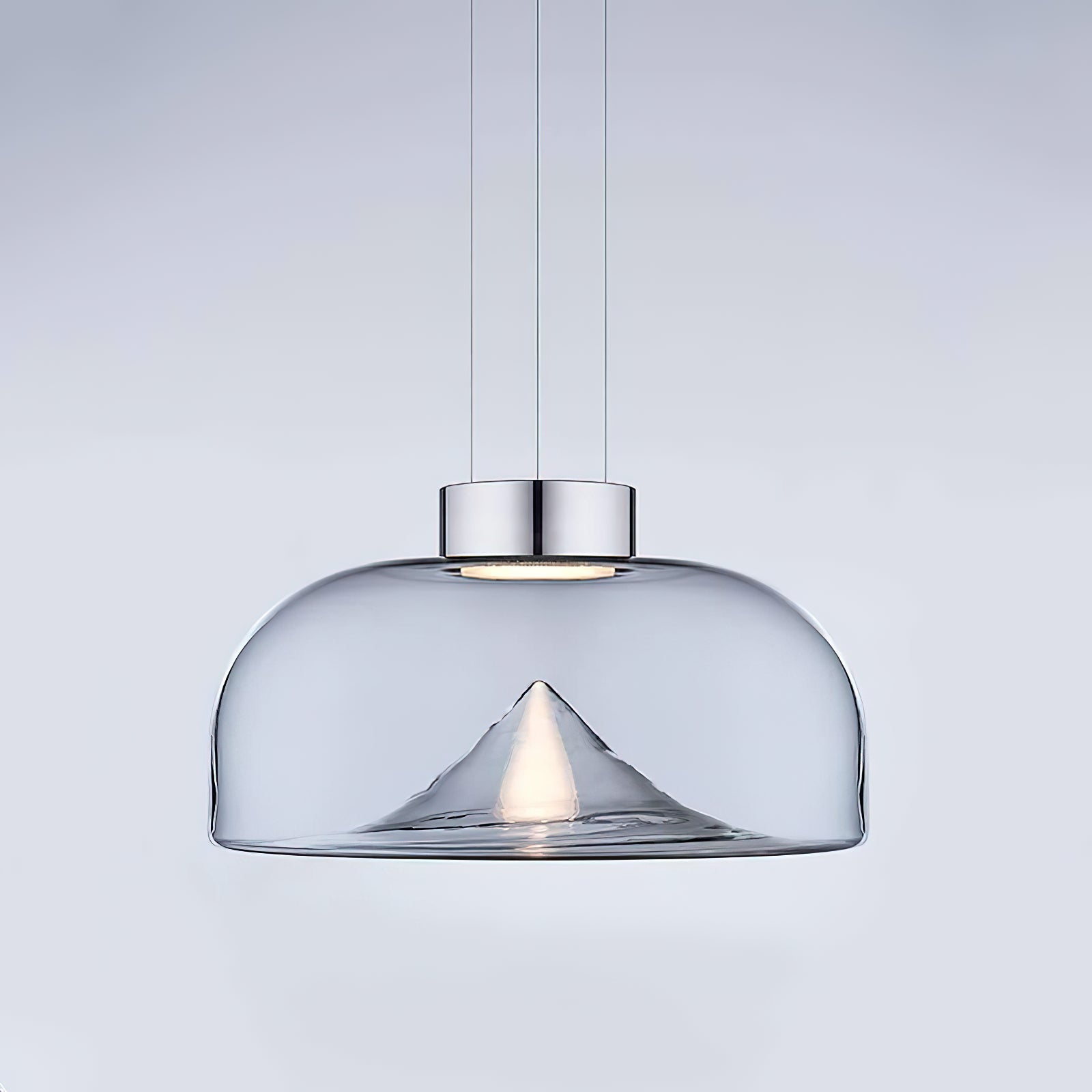 Lampe à suspension en verre Aella