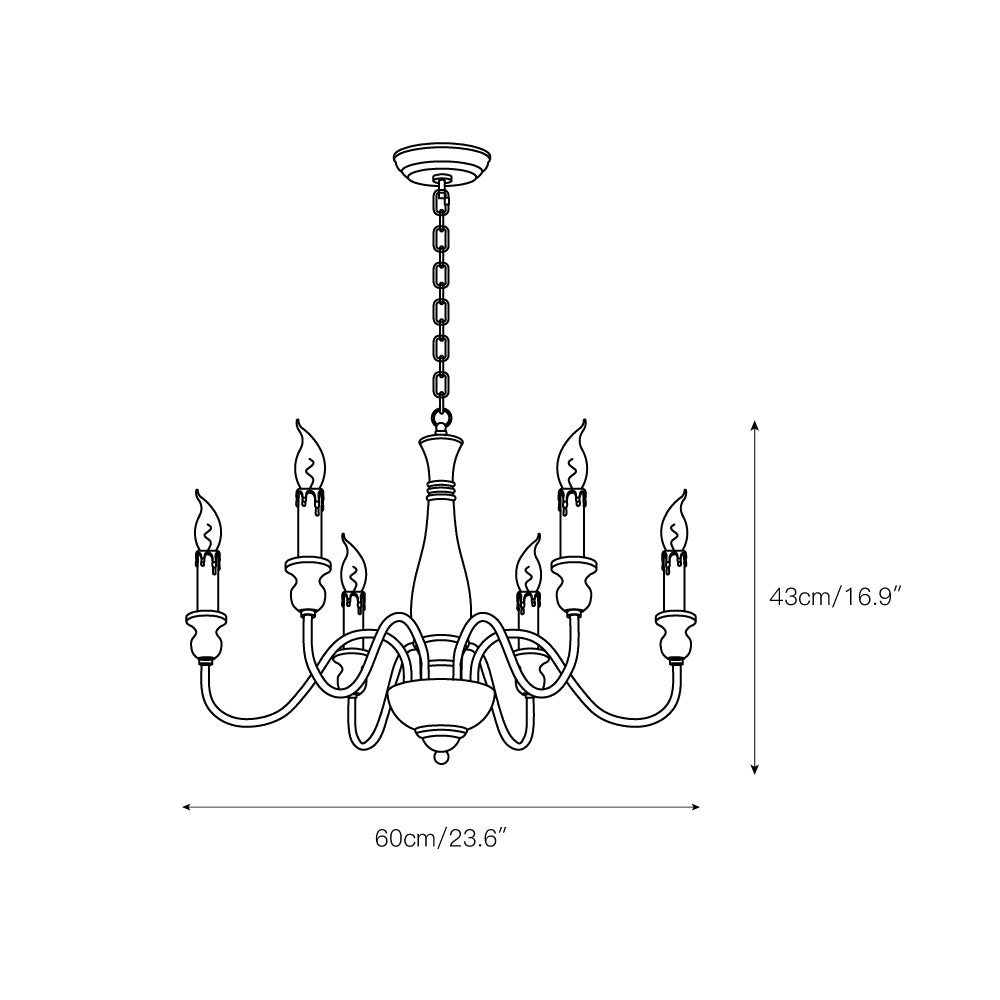 Afralia Wooden Chandelier