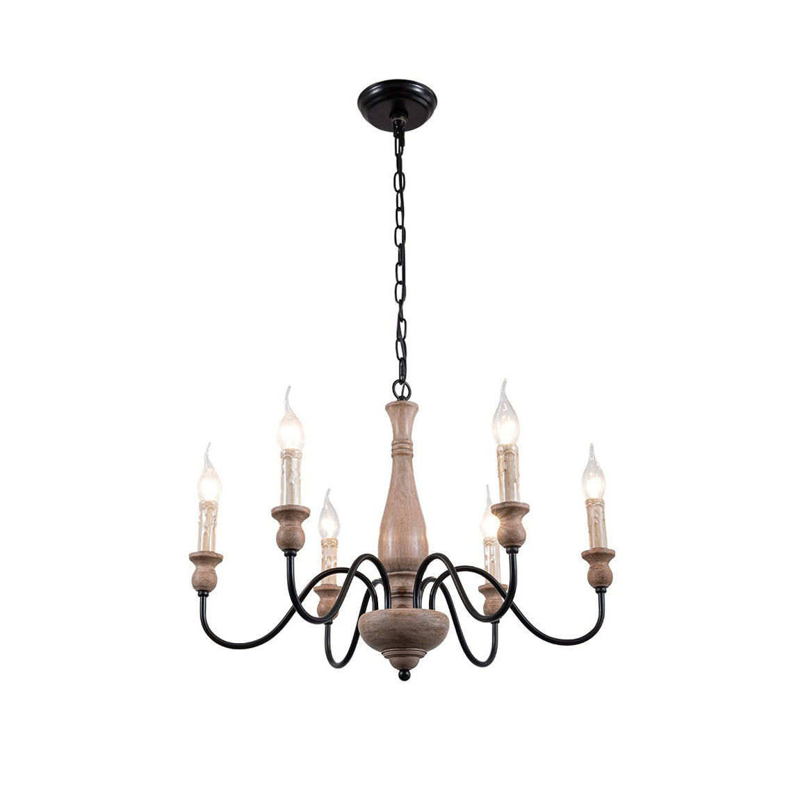 Afralia Wooden Chandelier