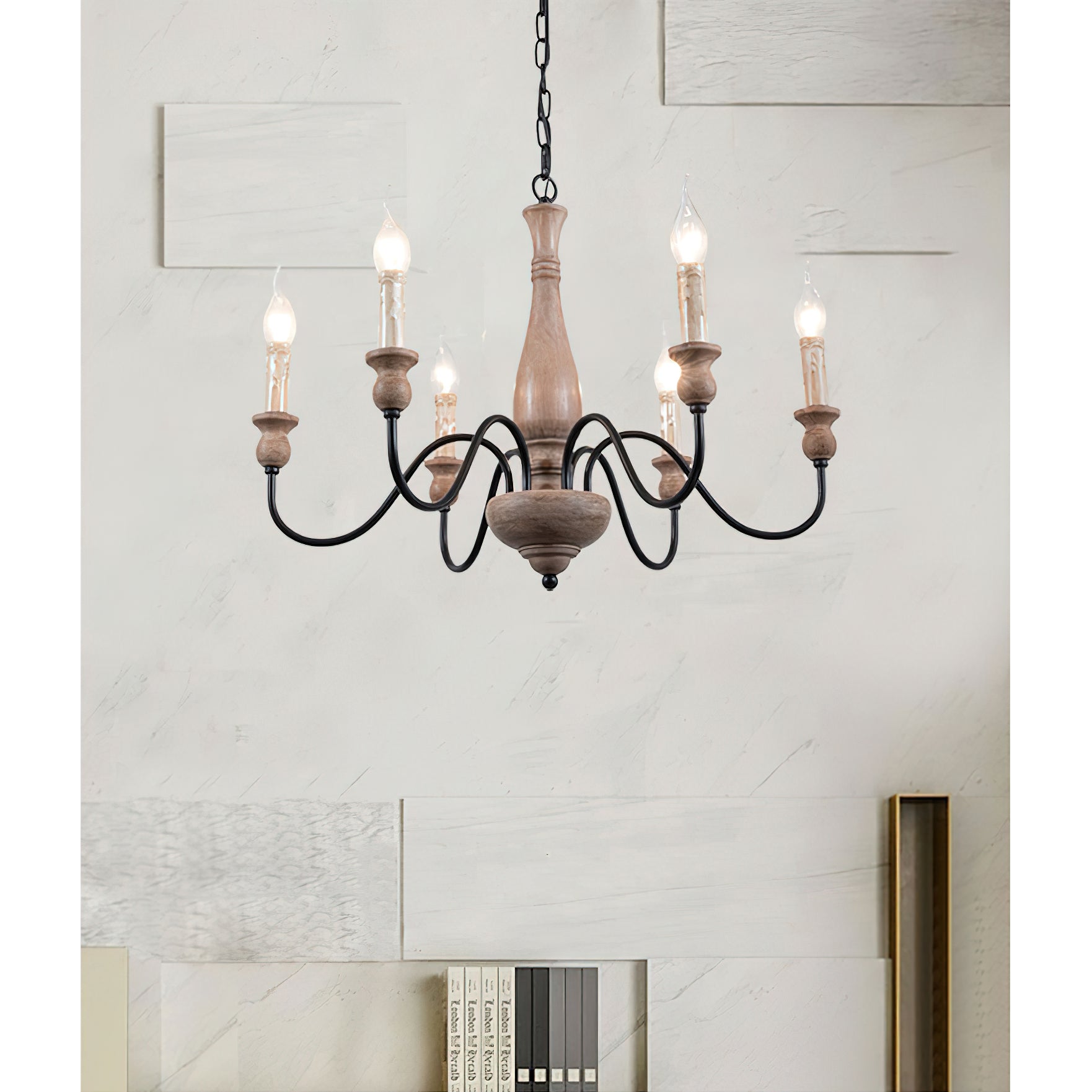 Afralia Wooden Chandelier