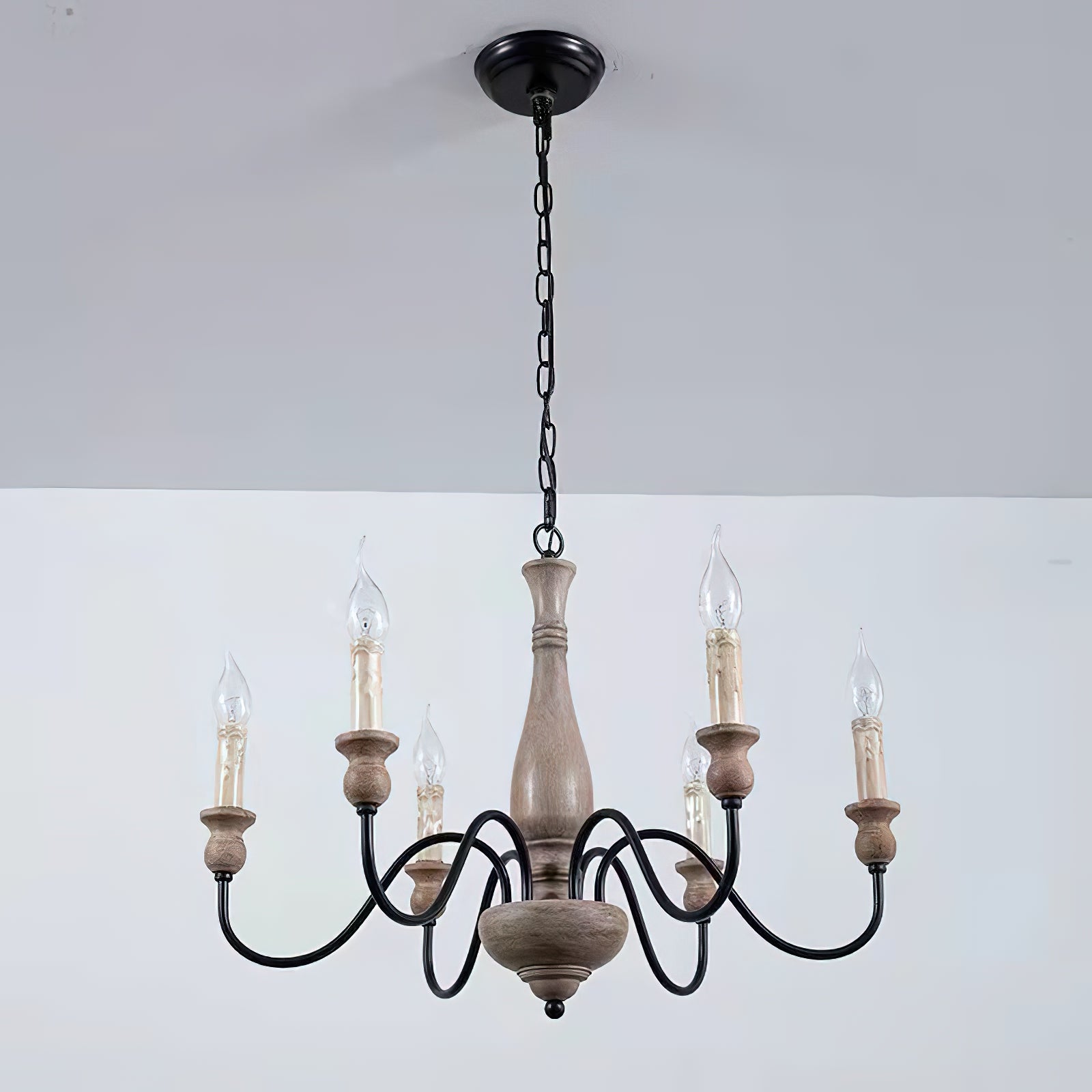 Lustre en bois Afralia