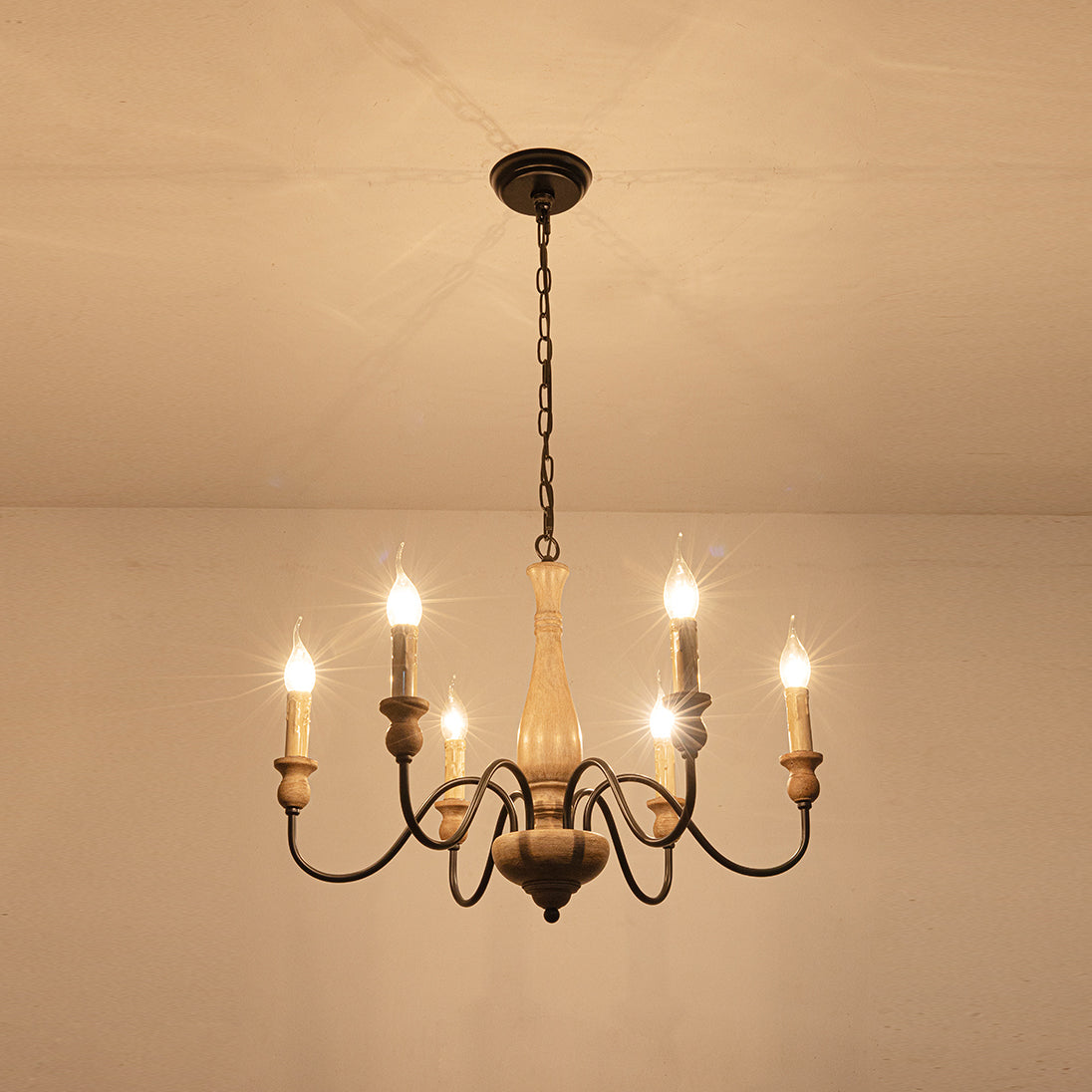 Afralia Wooden Chandelier