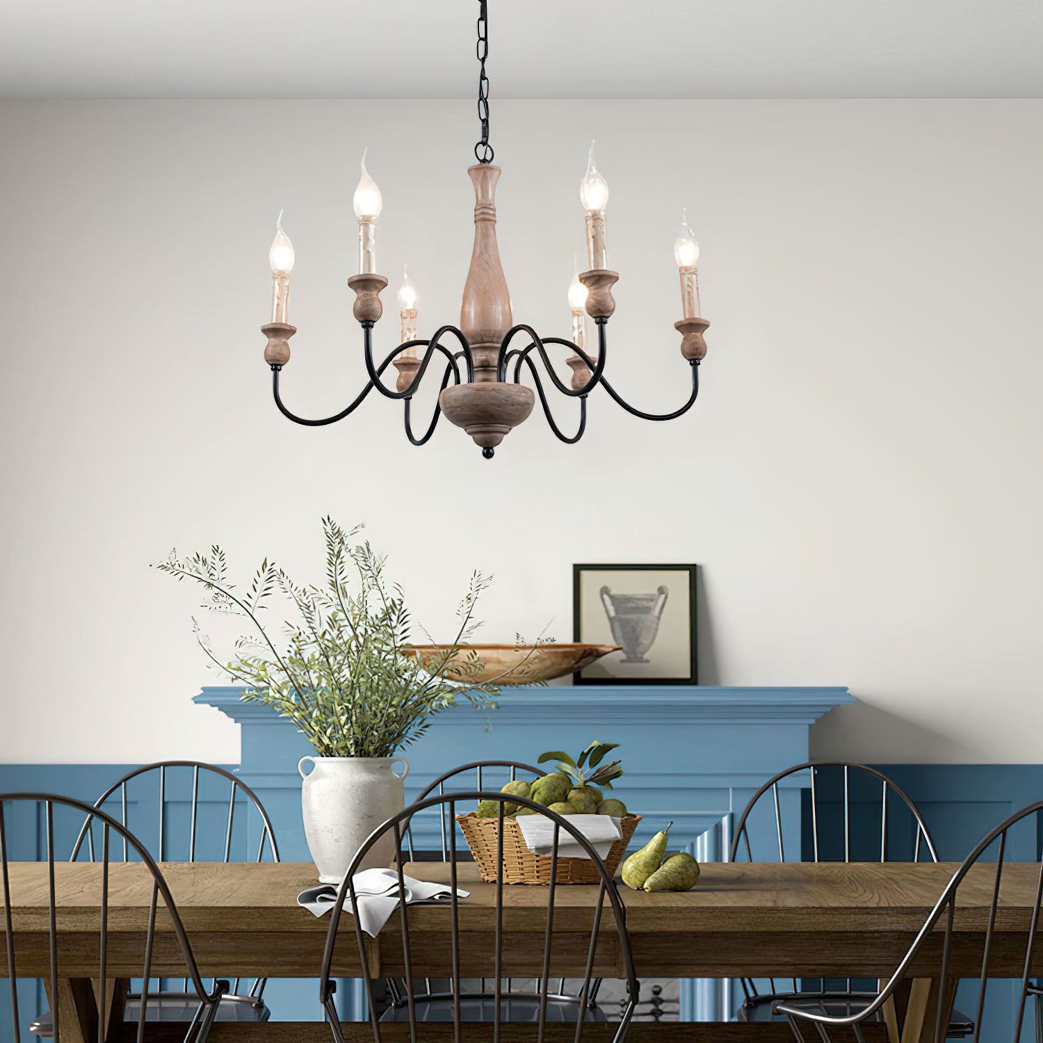 Afralia Wooden Chandelier