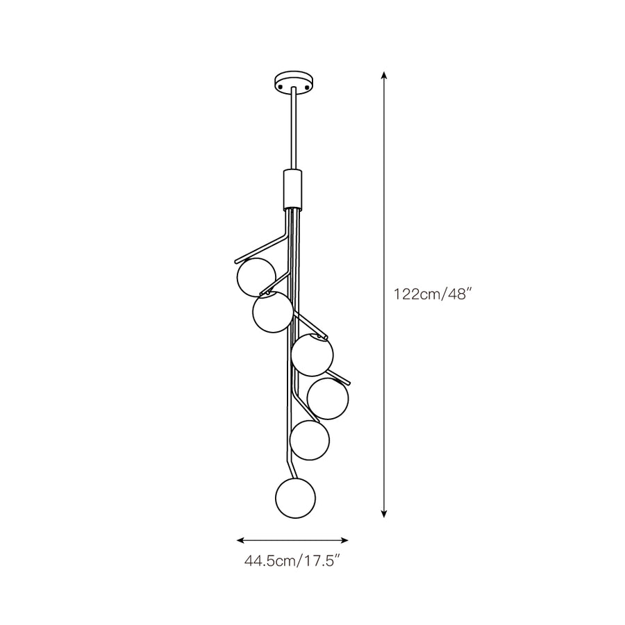 Ageet Pendant Light – detail 3 — Dimension drawings 1