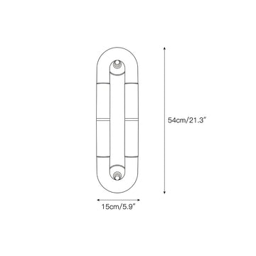 Alabaster Banded KoKo Sconce – detail 3 — Dimension drawings 1