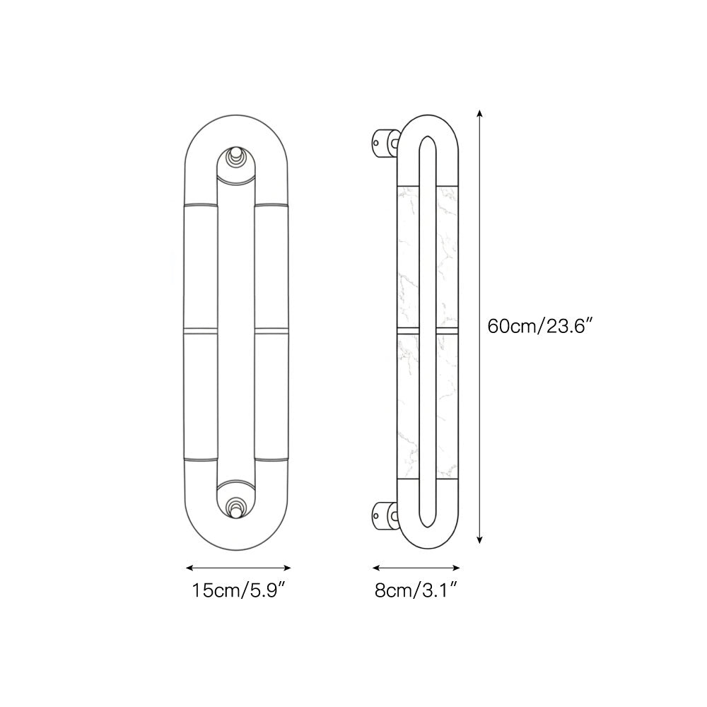Alabaster Banded KoKo Sconce