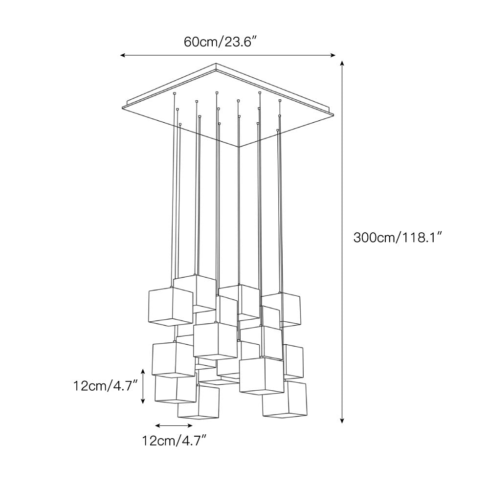 Alabaster Box Chandelier