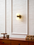 Load image into Gallery viewer, Dual Globe Alabaster Wall Lamp
