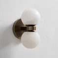 Load image into Gallery viewer, Dual Globe Alabaster Wall Lamp

