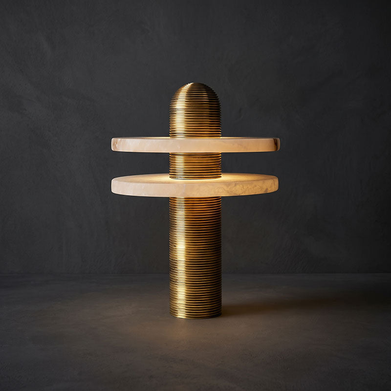 Alabaster Comet Table Lamp