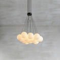 Load image into Gallery viewer, Alabaster Lunar Chandelier
