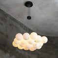 Load image into Gallery viewer, Alabaster Lunar Chandelier
