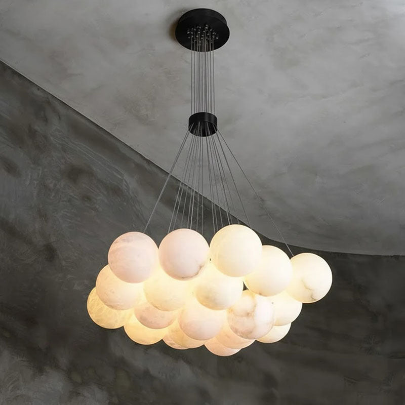 Alabaster Lunar Chandelier