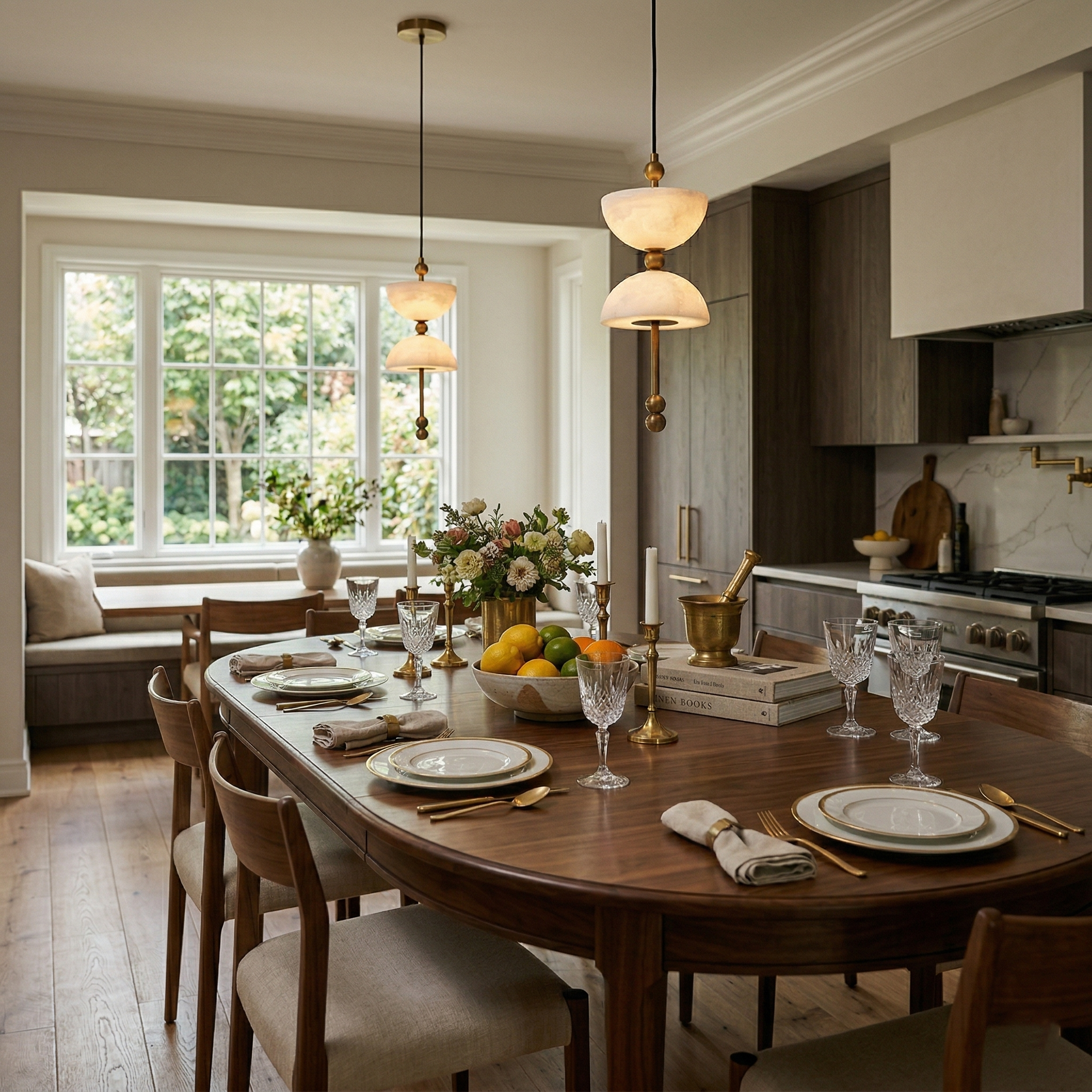 Lyra Alabaster Pendant Lamp