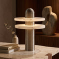 Load image into Gallery viewer, Alabaster Comet Table Lamp
