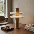 Load image into Gallery viewer, Alabaster Comet Table Lamp

