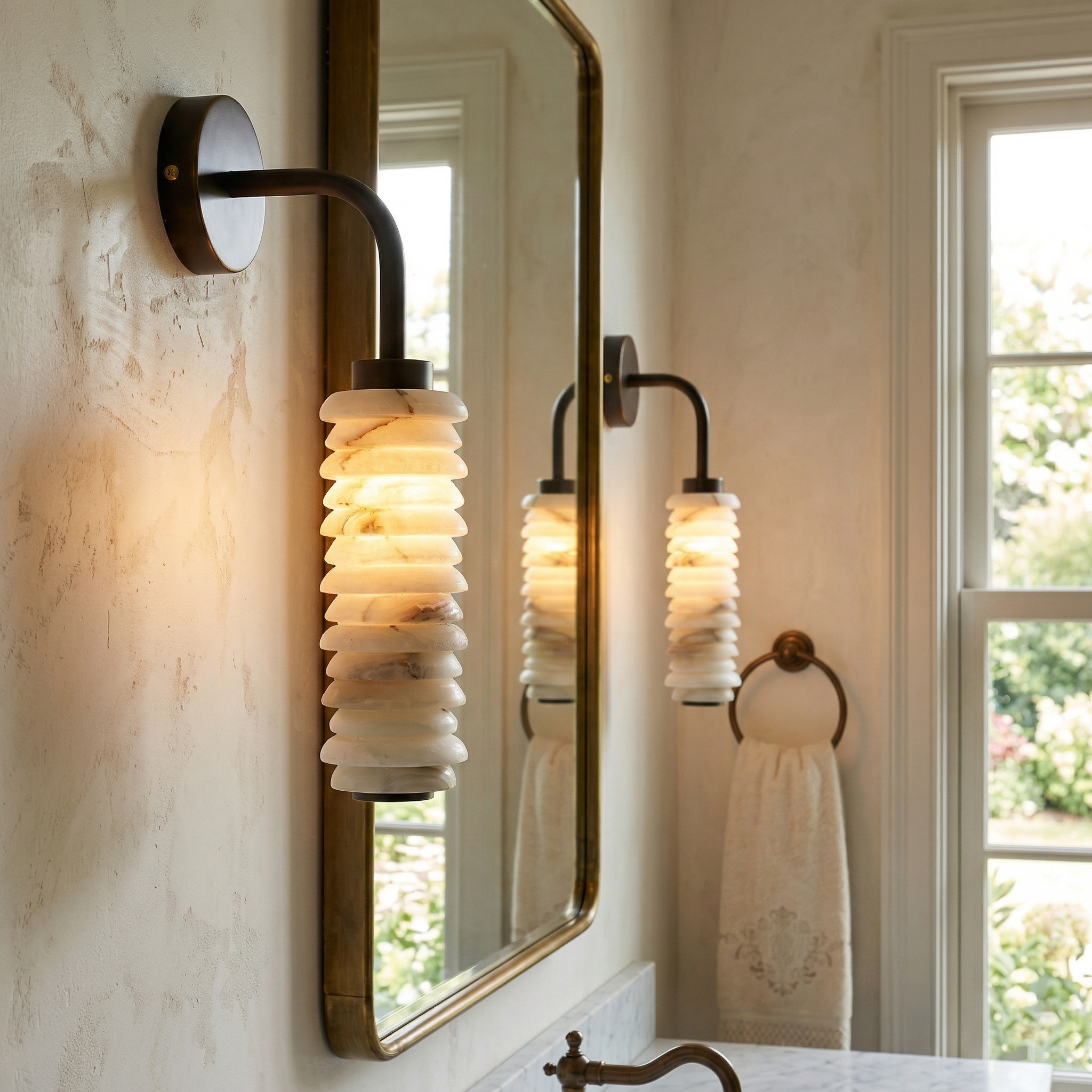 Payson Alabaster Wall Sconce