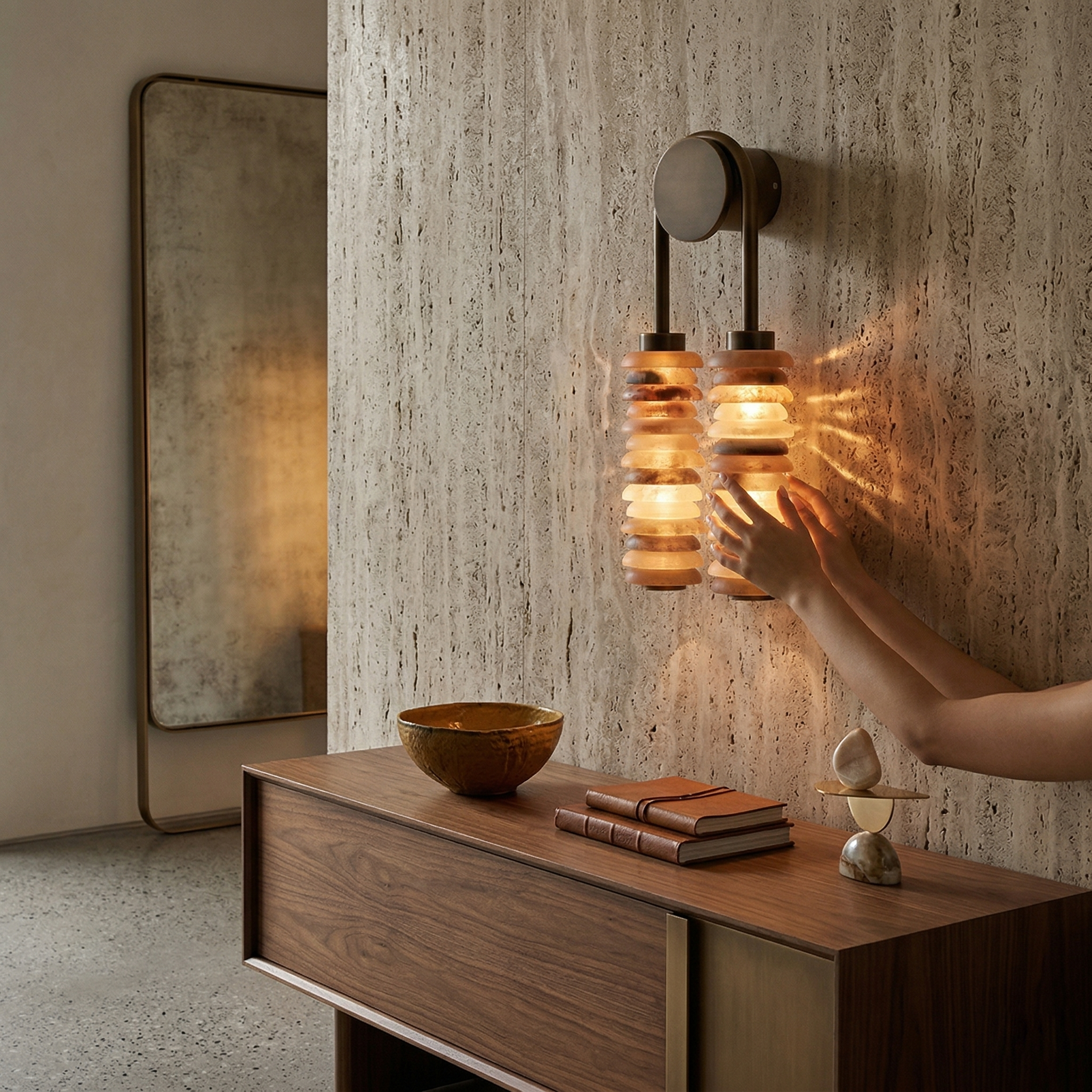 Payson Alabaster Wall Lamp