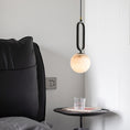 Load image into Gallery viewer, Alabaster Ball Pendant Lamp
