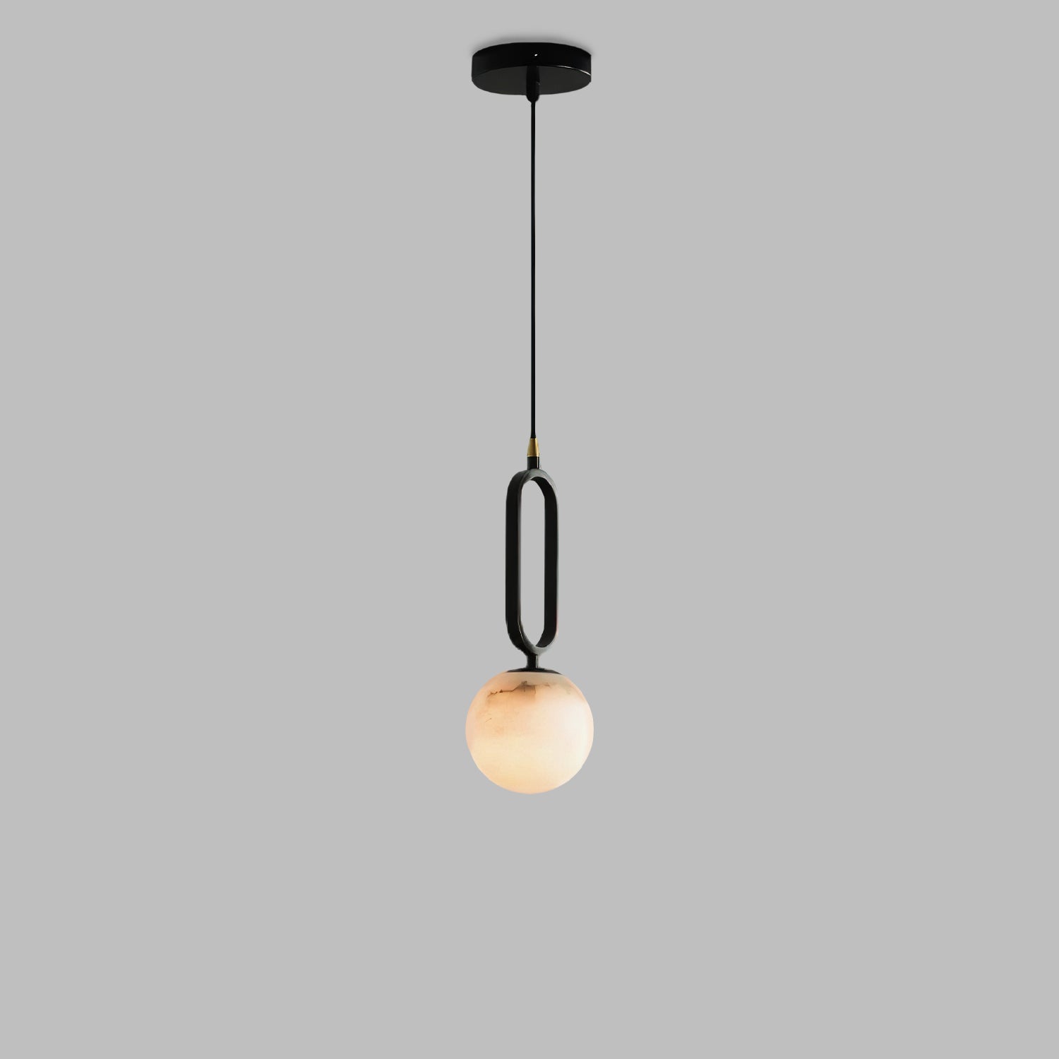 Alabaster Ball Pendant Lamp