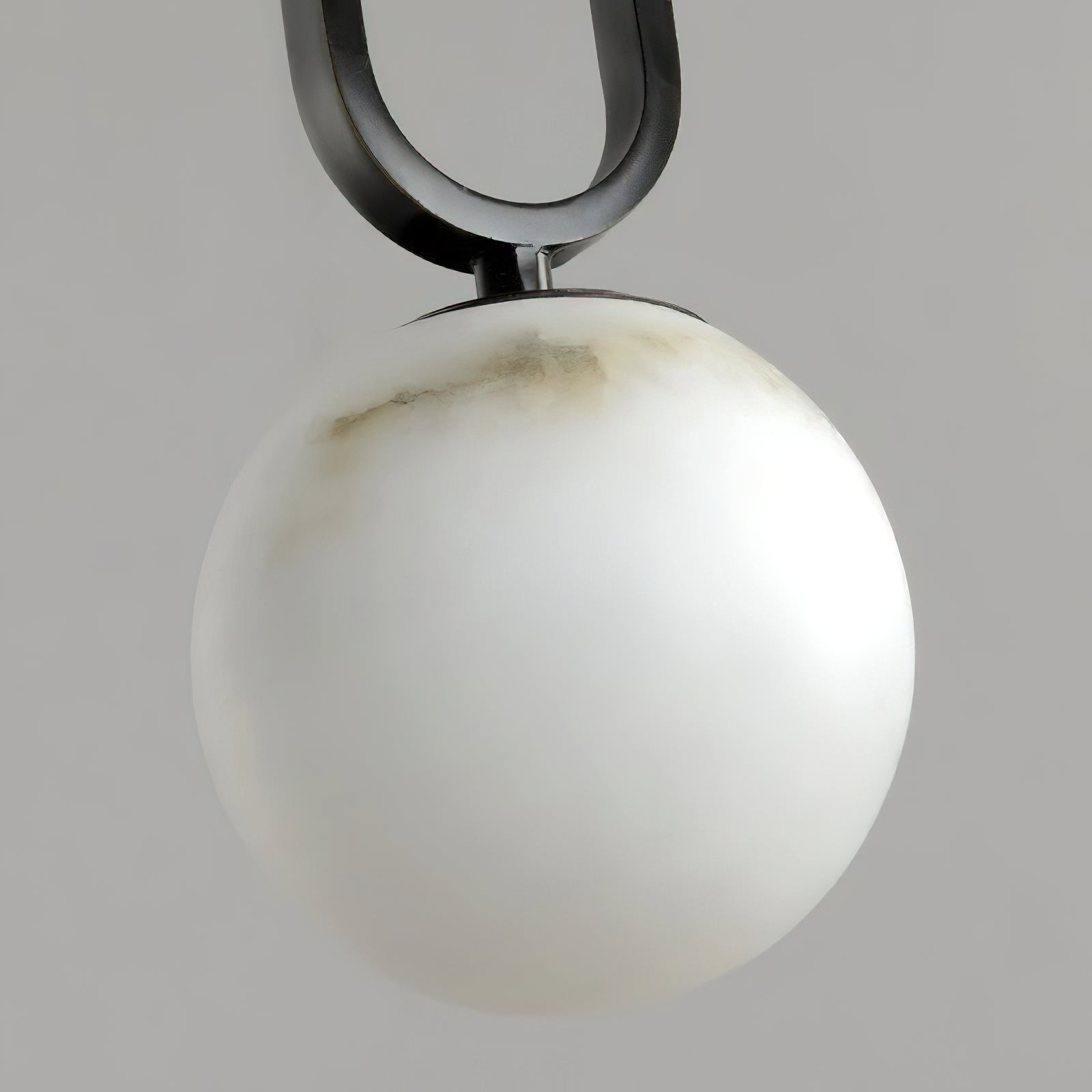 Lampe à suspension boule en albâtre